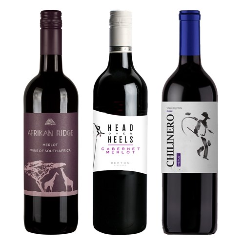 Merlot Treble Wine Set - Perfect Gift